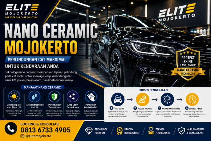 Nano Ceramic Mojokerto | Perlindungan Cat Mobil Premium dan Tahan Lama