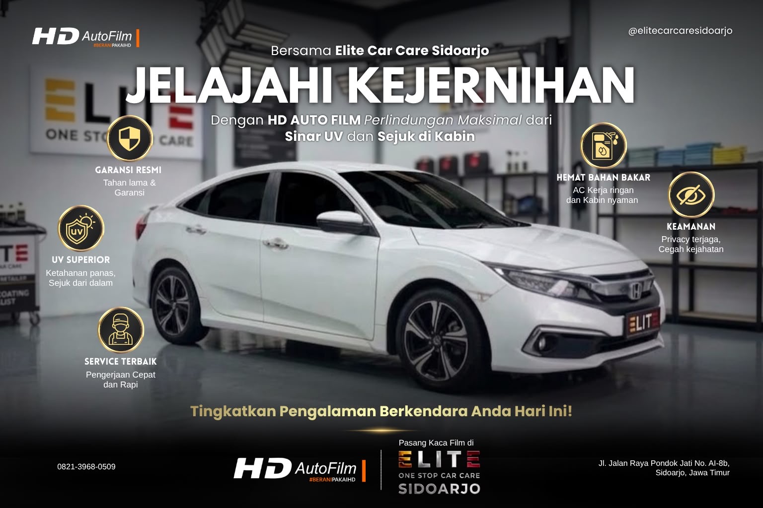 Rekomendasi Kaca Film Mobil Terbaik Sidoarjo: Kabin Sejuk & Proteksi Maksimal!